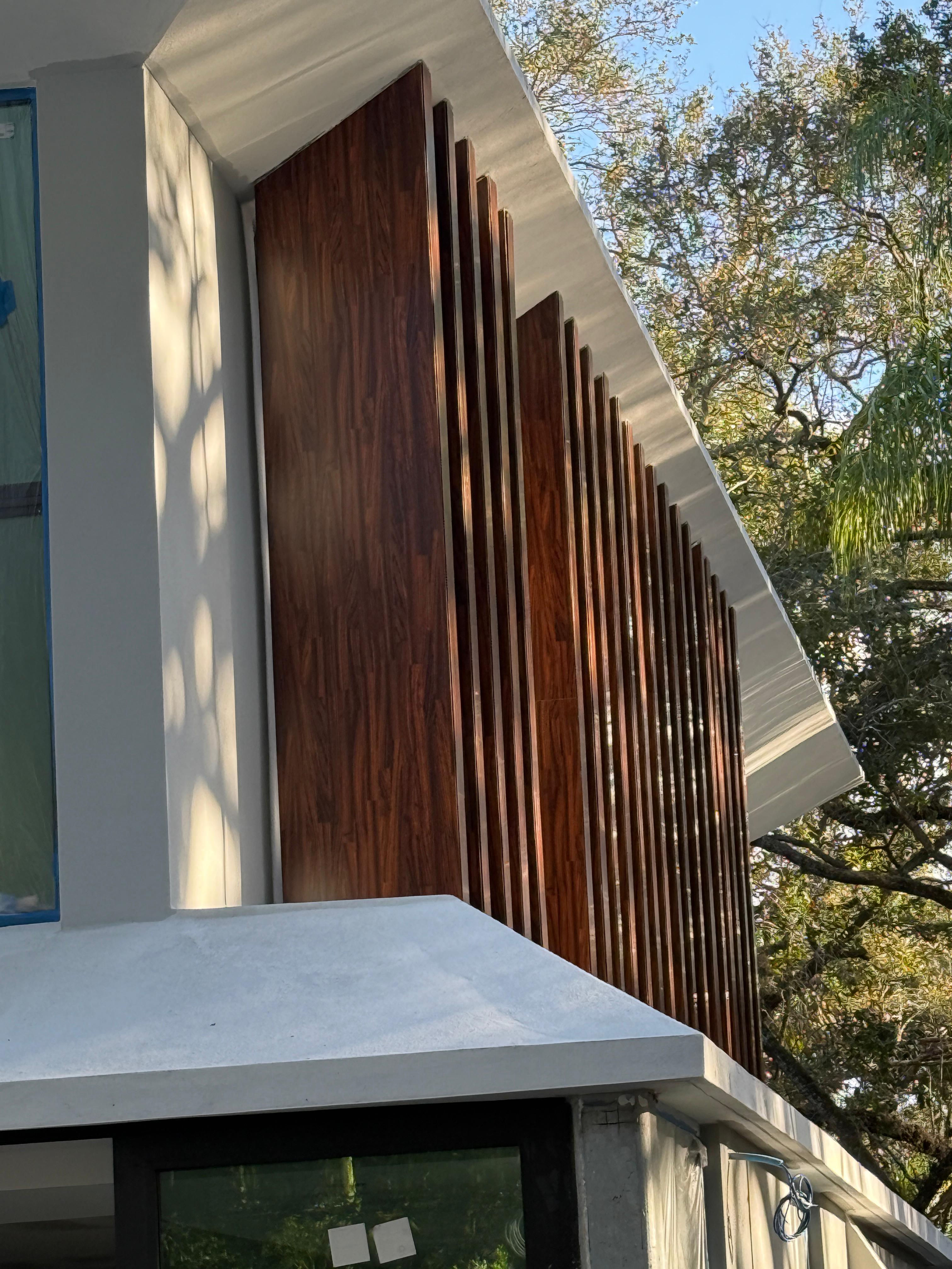 Acabamento residencial com estrutura metálica